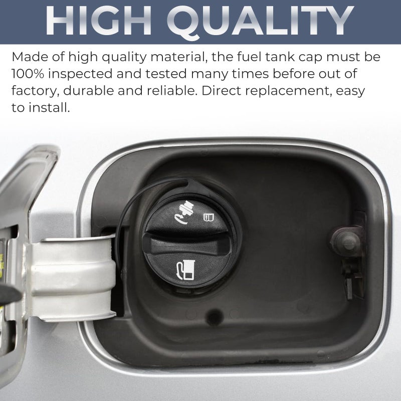Manymiba Gas Cap Fuel Cap for Chevrolet GMC Cadillac  1999-2003 Silverado/Sierra 1500 2500  2000-2003 Yukon/Tahoe/Suburban 1500 2500  2001-2003 Sierra/Silverado 2500HD 3500  2002-2003 Escalade  GT231 15763227 - Image 4